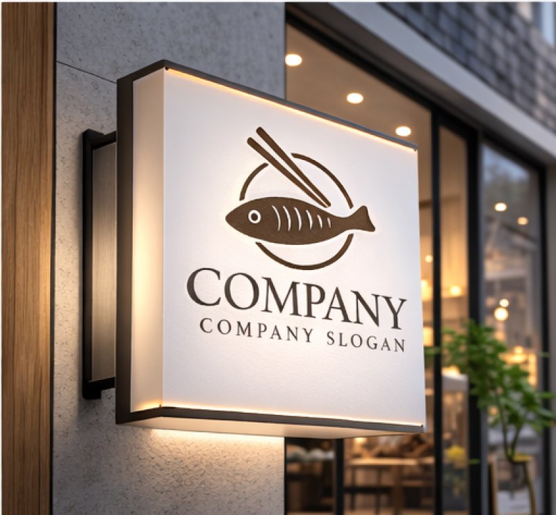 画像5: 魚・輪・箸・ロゴ・マークデザイン166 (5)