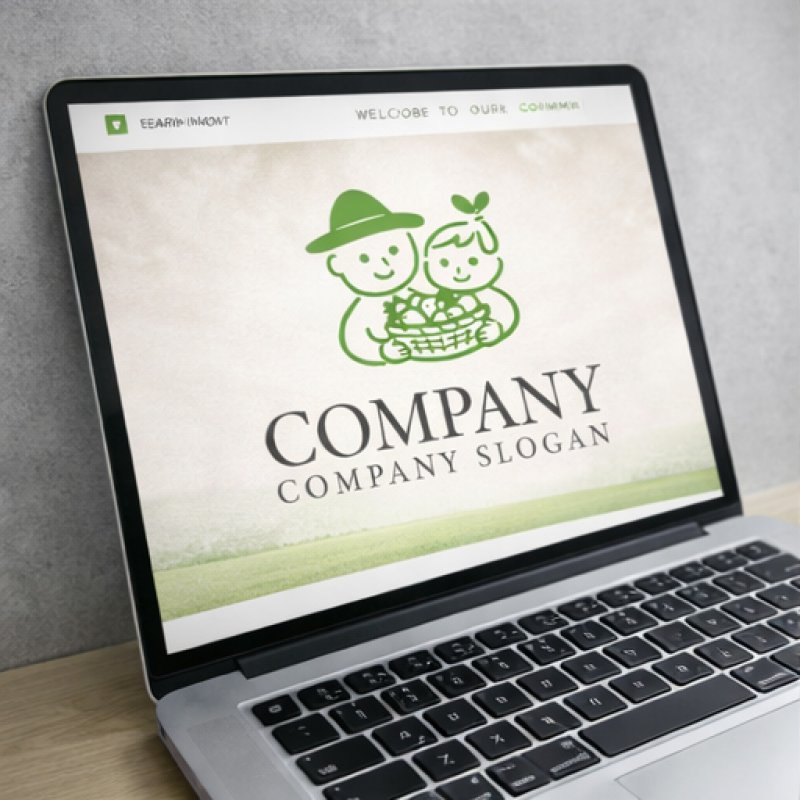 画像4: 人・子供・収穫・野菜・果物・ロゴ・マークデザイン168 (4)