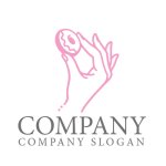 画像1: スイーツ・ドーナツ・手・ロゴ・マークデザイン170 (1)