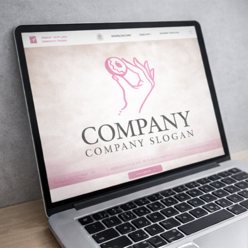 画像4: スイーツ・ドーナツ・手・ロゴ・マークデザイン170 (4)