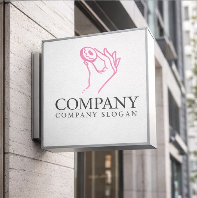 画像5: スイーツ・ドーナツ・手・ロゴ・マークデザイン170 (5)