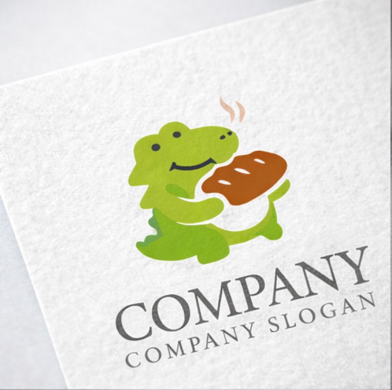 画像2: パン・ワニ・キャラ・ロゴ・マークデザイン173 (2)