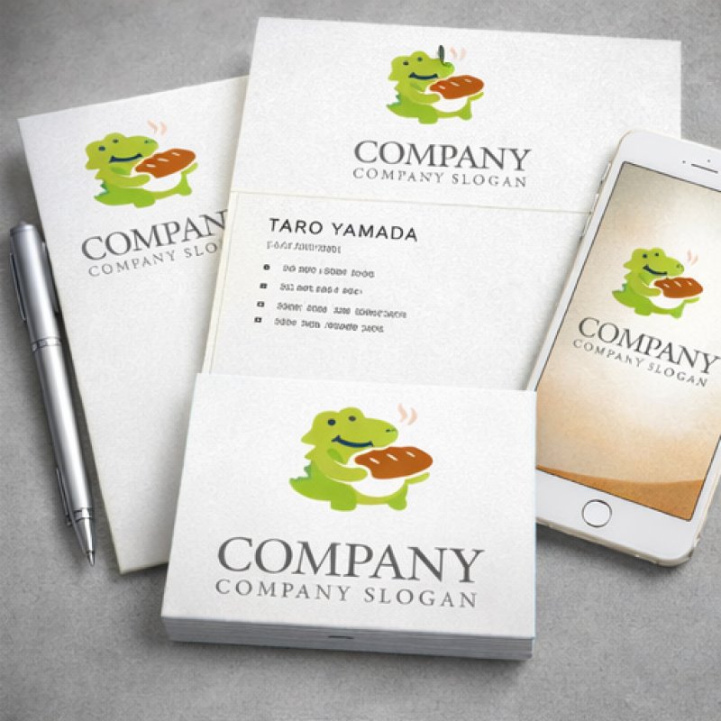 画像3: パン・ワニ・キャラ・ロゴ・マークデザイン173 (3)