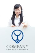 画像3: 聴診器・Y・産婦人科ロゴ・マークデザイン059 (3)