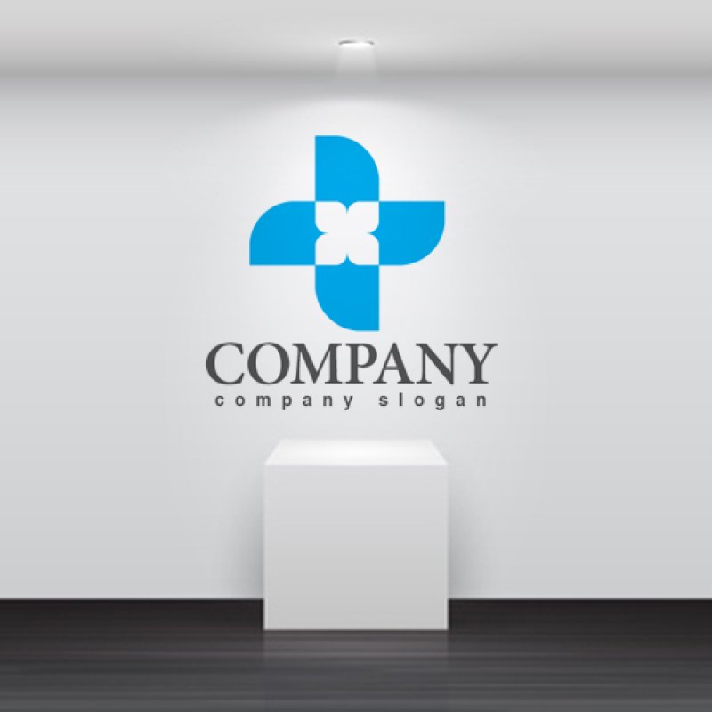 画像2: 十字・風車・四葉・ロゴ・マークデザイン104 (2)