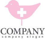 画像1: 鳥・十字・ロゴ・マークデザイン141 (1)