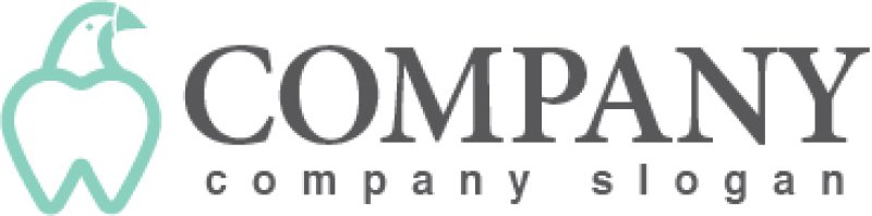 画像6: 歯・歯科・鷹・鳥・ロゴ・マークデザイン148 (6)