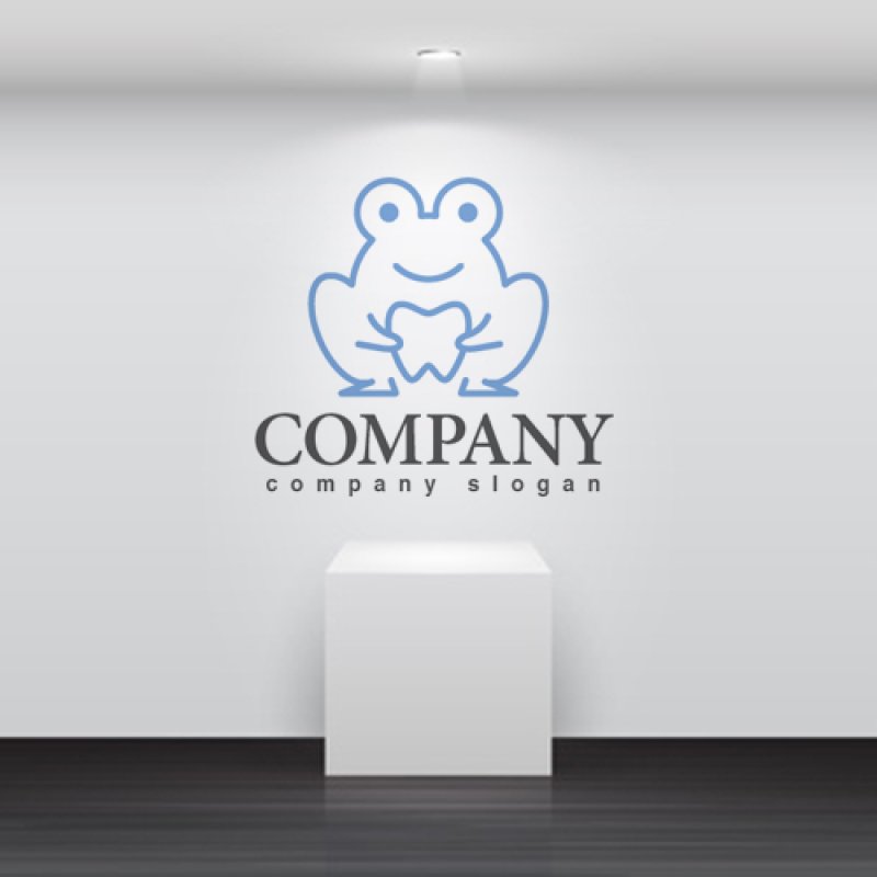 画像3: 歯・歯科・カエル・ロゴ・マークデザイン149 (3)