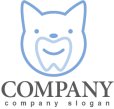 画像1: 歯・歯科・犬・ロゴ・マークデザイン150 (1)