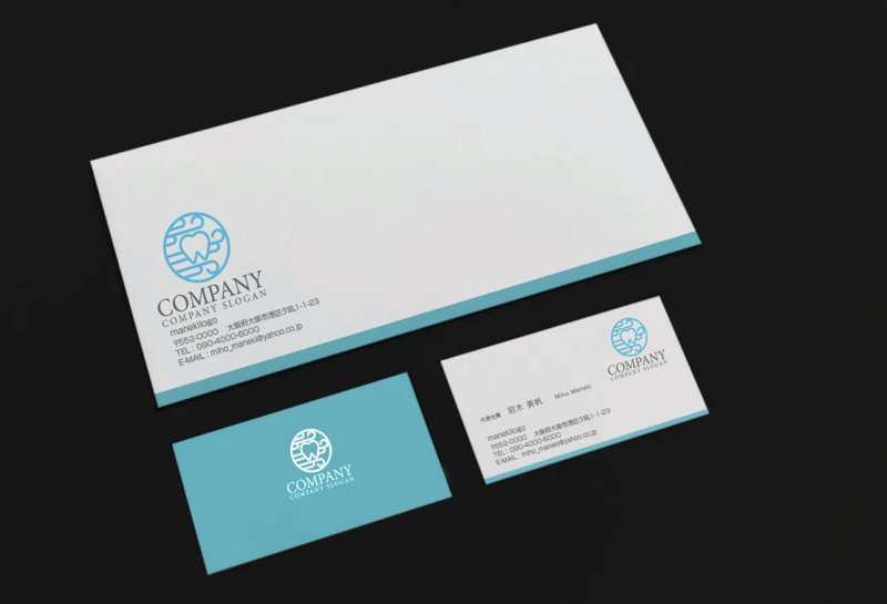 画像2: 歯・風・家紋・輪・ロゴ・マークデザイン163 (2)