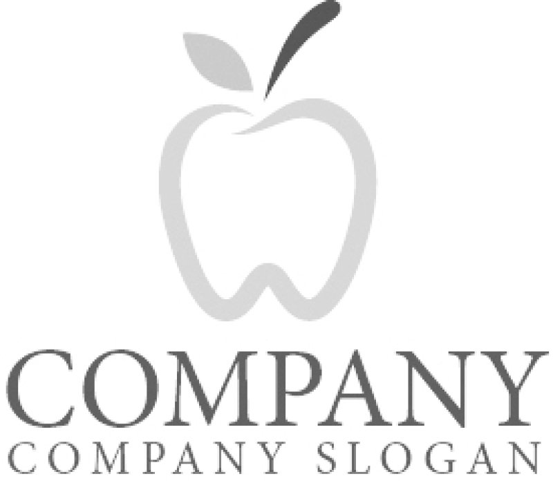 画像5: 歯・りんご・葉・ロゴ・マークデザイン182 (5)