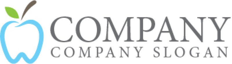 画像6: 歯・りんご・葉・ロゴ・マークデザイン182 (6)