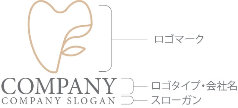 画像10: M・ハート・F・歯・葉・ロゴ・マークデザイン187 (10)