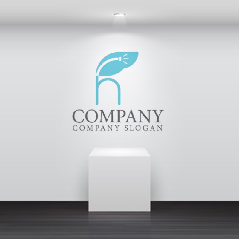 画像5: 内臓・内視鏡・h・アルファベット・ロゴ・マークデザイン191 (5)