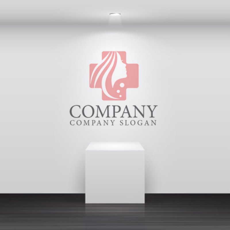 画像5: 顔・十字・美容・ロゴ・マークデザイン195 (5)