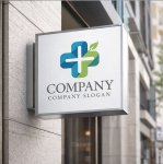 画像5: 十字・葉・ヘルスケア・ロゴ・マークデザイン202 (5)