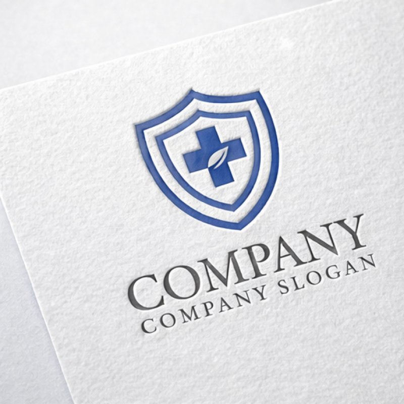 画像2: 十字・盾・葉・ロゴ・マークデザイン203 (2)