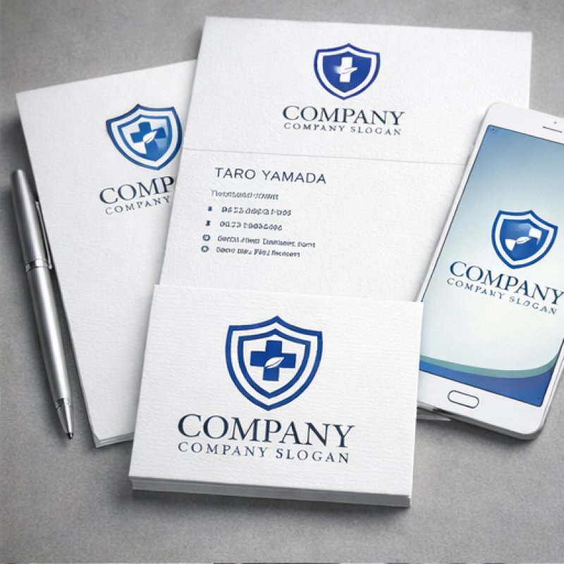 画像3: 十字・盾・葉・ロゴ・マークデザイン203 (3)