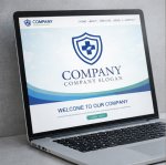 画像4: 十字・盾・葉・ロゴ・マークデザイン203 (4)