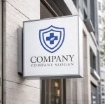 画像5: 十字・盾・葉・ロゴ・マークデザイン203 (5)