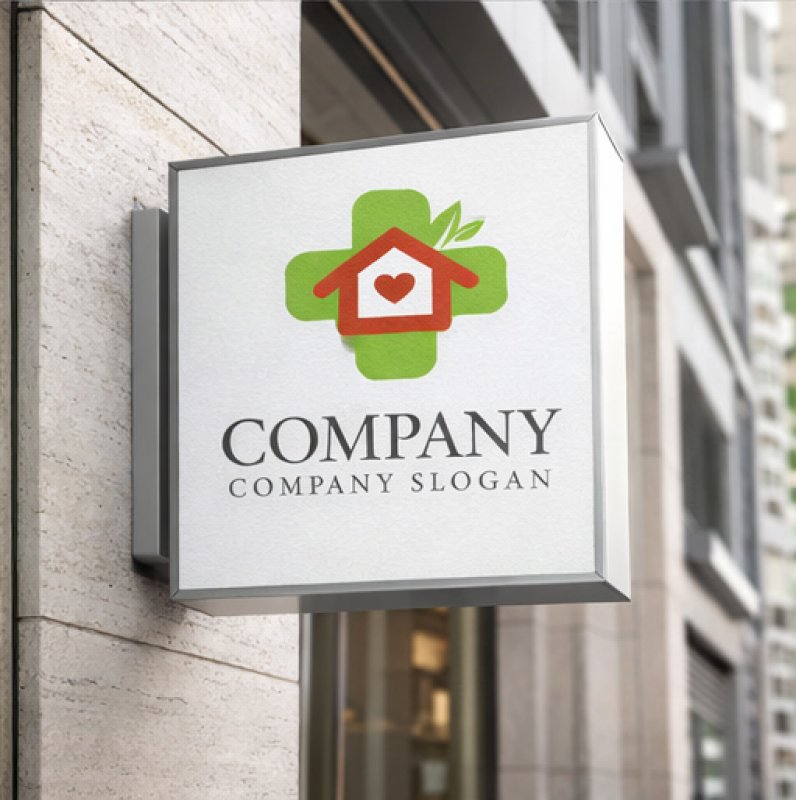 画像5: 十字・葉・家・ハート・ロゴ・マークデザイン204 (5)