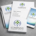 画像3: 十字・葉・手・輪・ロゴ・マークデザイン205 (3)