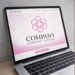 画像4: 花・十字・輝き・美容・ロゴ・マークデザイン206 (4)