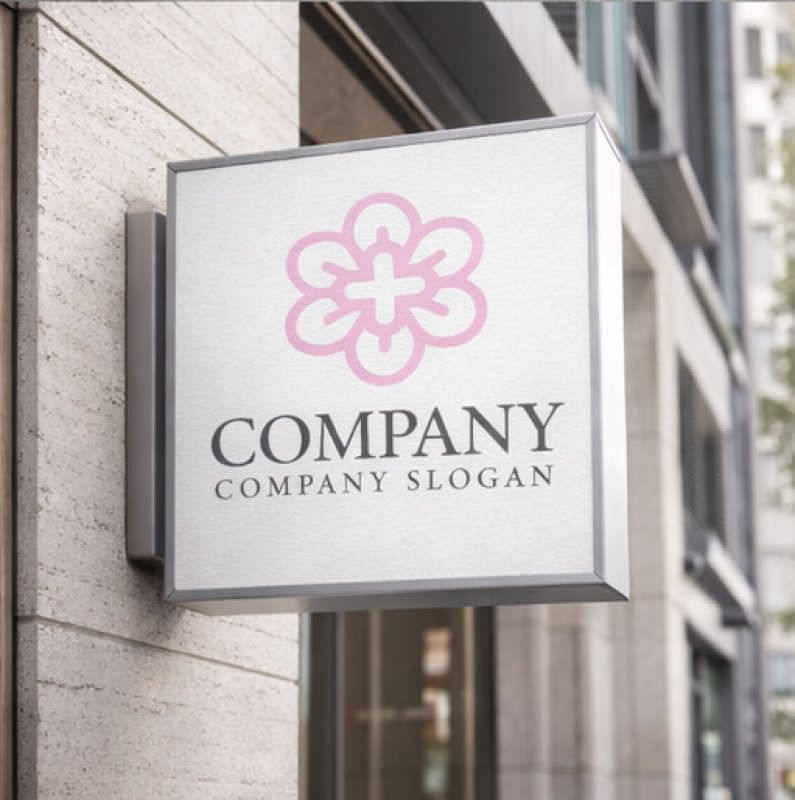 画像5: 花・十字・輝き・美容・ロゴ・マークデザイン206 (5)