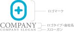 画像10: 十字・輪・プラス・ロゴ・マークデザイン209 (10)