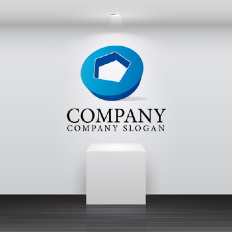 画像2: 五角形・3Dロゴ・マークデザイン206 (2)