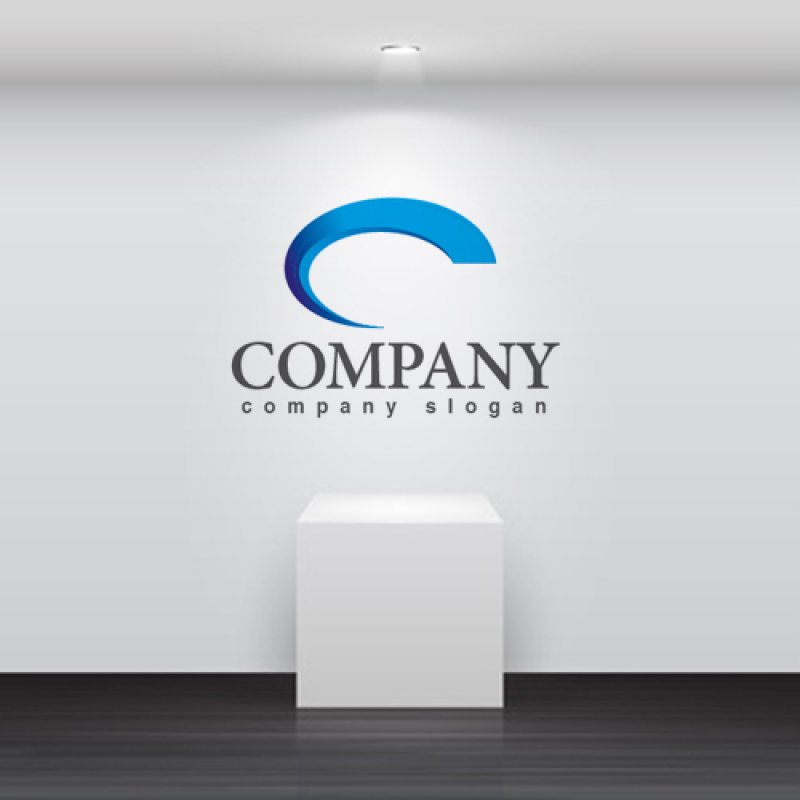 画像2: C・回転・曲線・ロゴ・マークデザイン250 (2)