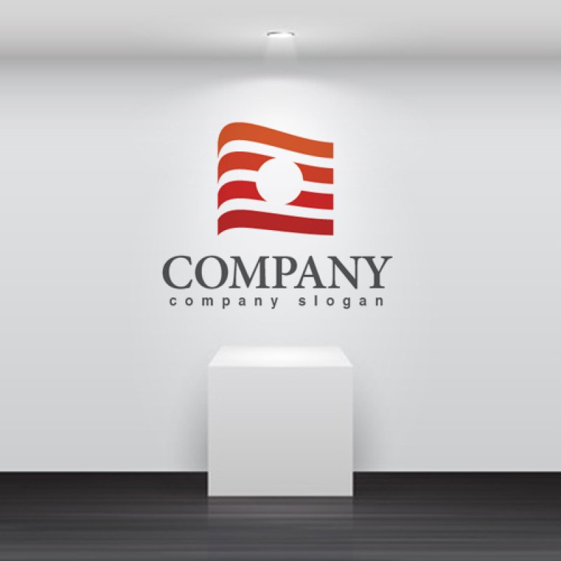 画像2: 旗・太陽・波・グラデーション・ロゴ・マークデザイン267 (2)