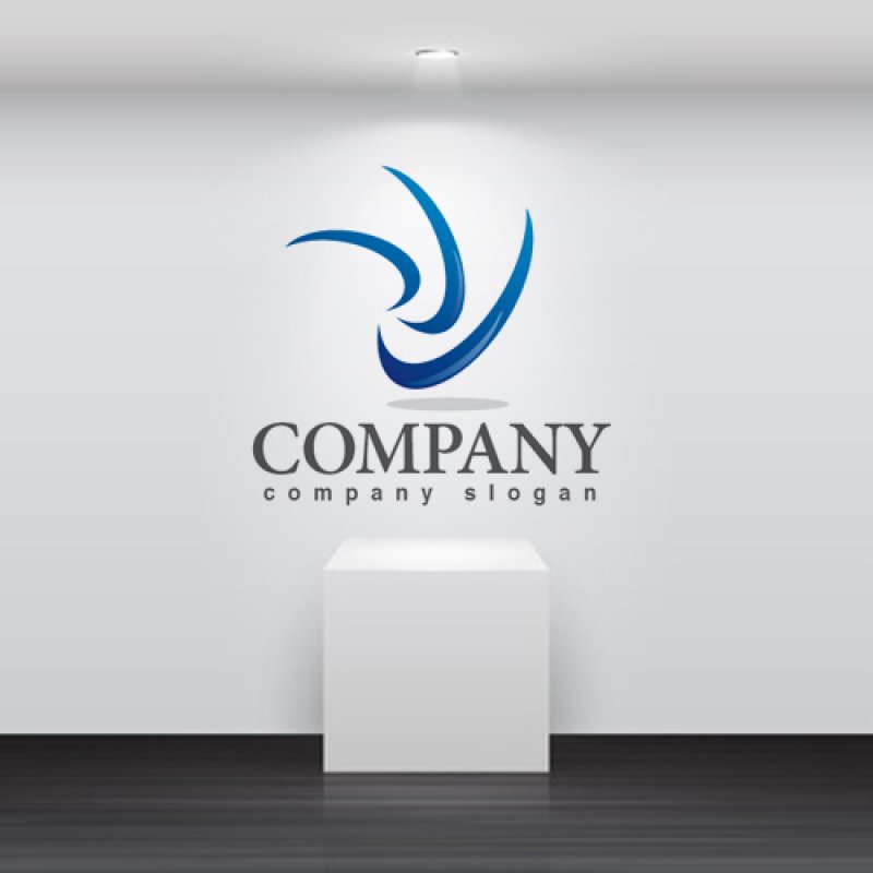 画像2: 回転・しぶき・曲線・上昇・ロゴ・マークデザイン283 (2)