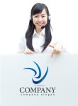 画像3: 回転・しぶき・曲線・上昇・ロゴ・マークデザイン283 (3)