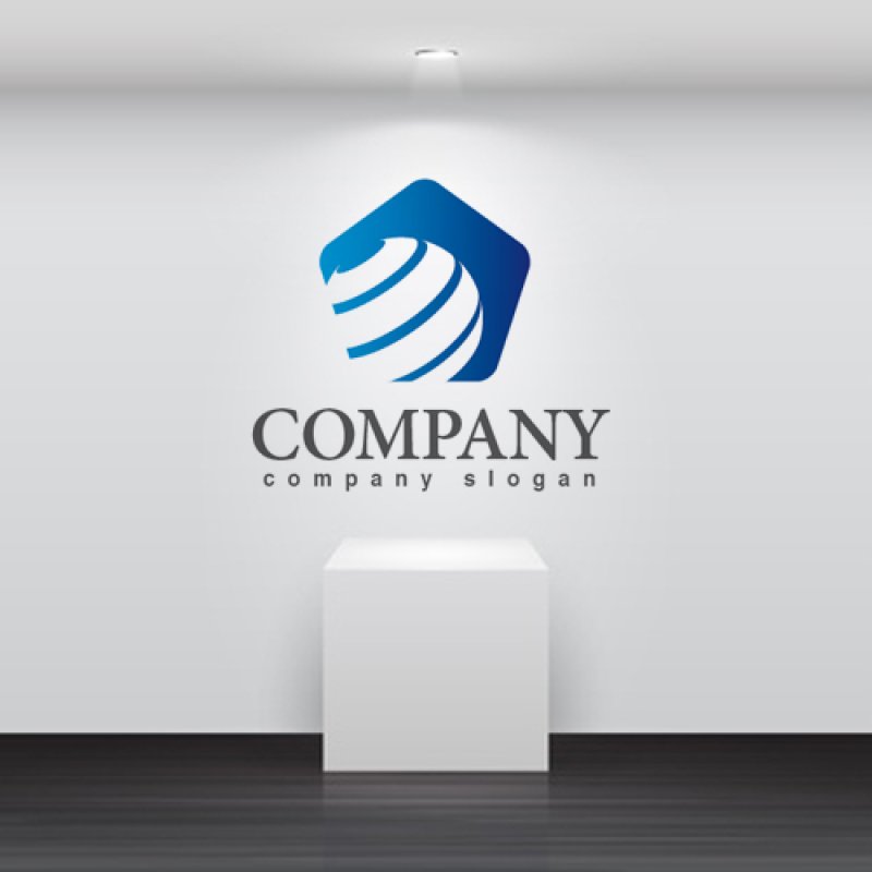 画像2: 五角形・球・地球・ロゴ・マークデザイン293 (2)