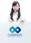 画像3: 四角・無限・連続・メビウス・ロゴ・マークデザイン311 (3)