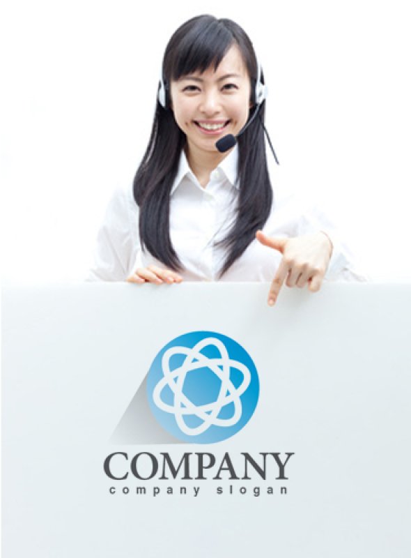 画像3: 回転・輪・電子・連続・ロゴ・マークデザイン318 (3)