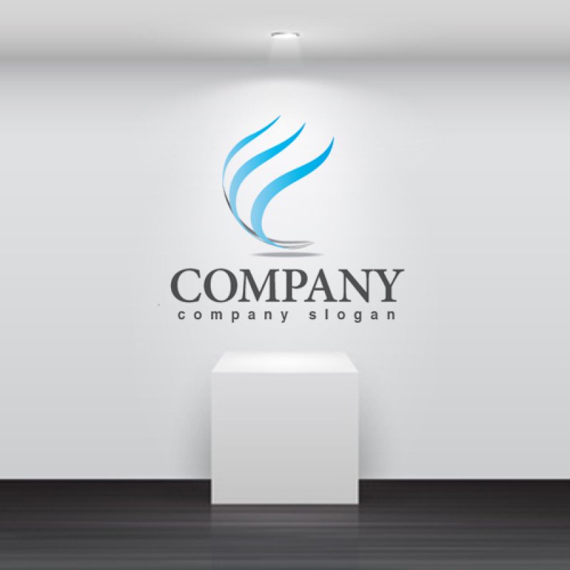 画像2: 球面・曲線・流れ・上昇・グラデーション・ロゴ・マークデザイン333 (2)