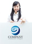 画像3: 輪・曲線・楕円・宇宙・グラデーション・ロゴ・マークデザイン338 (3)