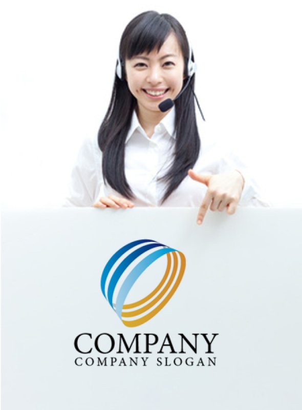 画像3: 輪・3D・曲線・回転・上昇・グラデーション・ロゴ・マークデザイン351 (3)