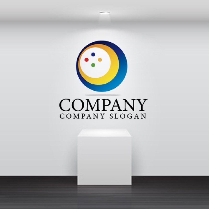 画像2: 輪・点・曲線・情報・グラデーション・ロゴ・マークデザイン355 (2)