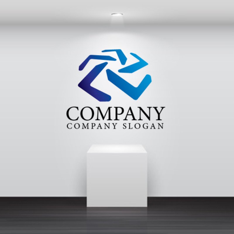 画像2: 歯車・渦・く・グラデーション・ロゴ・マークデザイン362 (2)