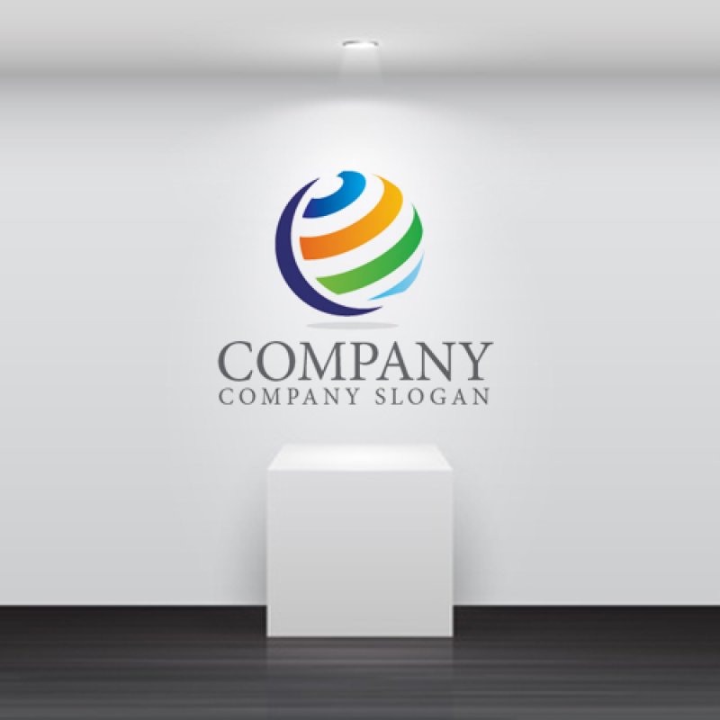 画像4: 惑星・曲線・宇宙・虹・ロゴ・マークデザイン406 (4)