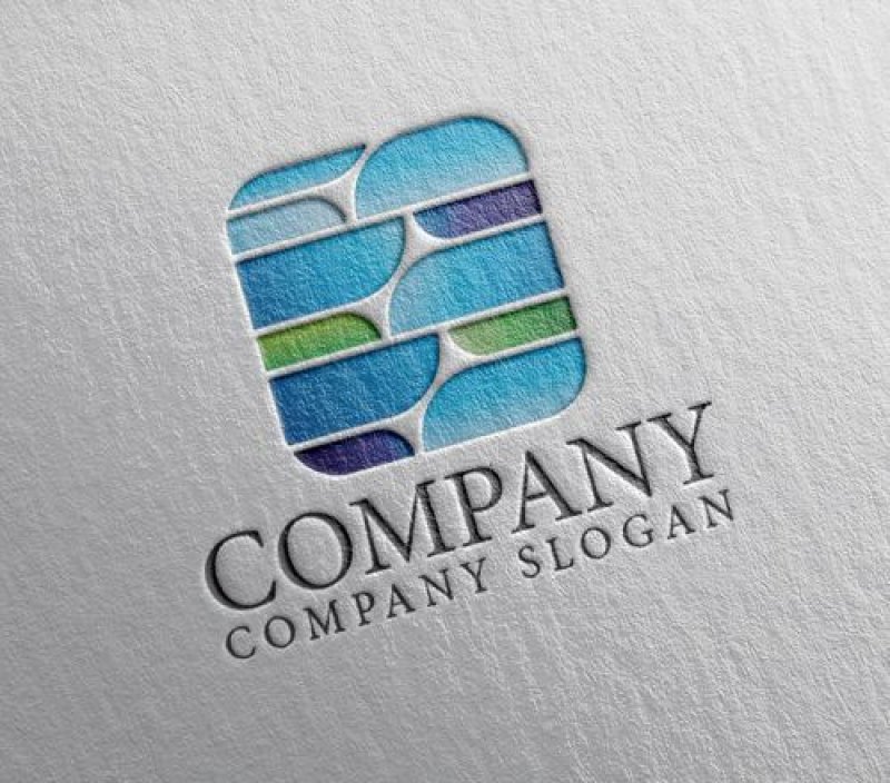 画像2: 四角・雲・グラデーション・ロゴ・マークデザイン410 (2)