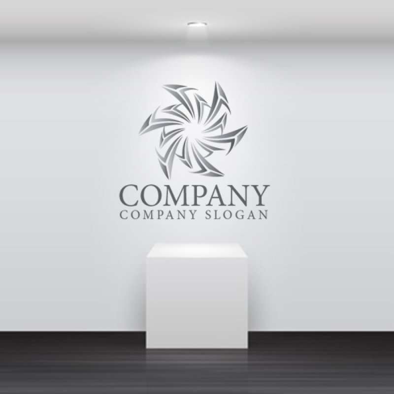 画像5: 刃・回転・輪・ロゴ・マークデザイン415 (5)