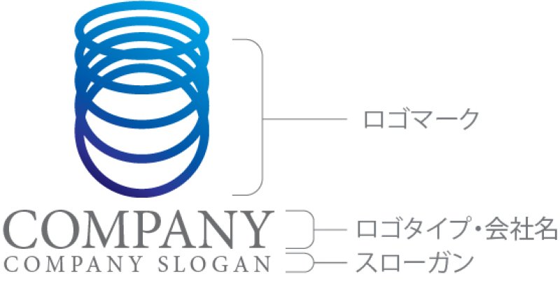 画像10: 輪・スプリング・連続・グラデーション・ロゴ・マークデザイン417 (10)