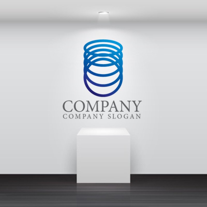 画像5: 輪・スプリング・連続・グラデーション・ロゴ・マークデザイン417 (5)