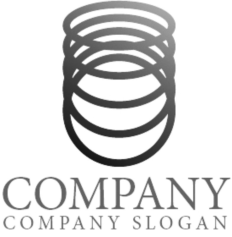 画像6: 輪・スプリング・連続・グラデーション・ロゴ・マークデザイン417 (6)