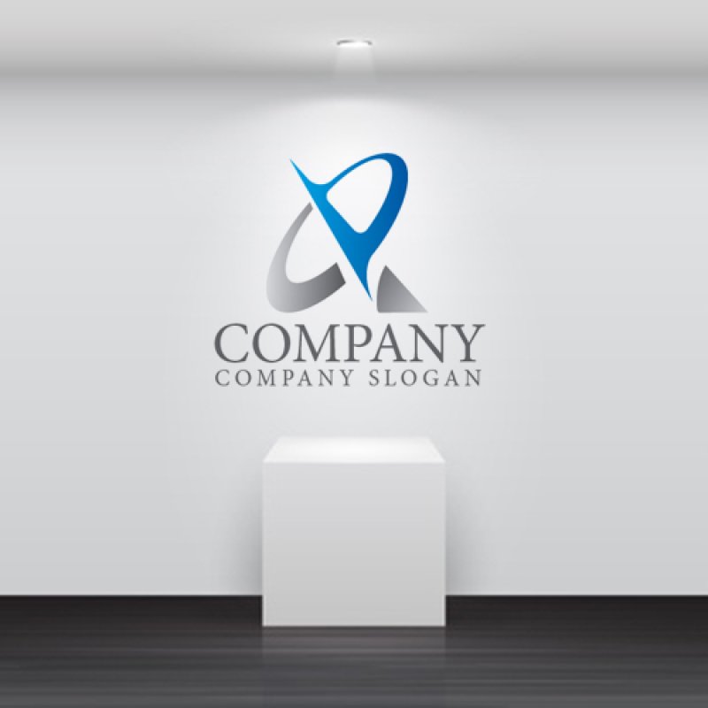 画像5: D・楕円・アンテナ・グラデーション・ロゴ・マークデザイン429 (5)