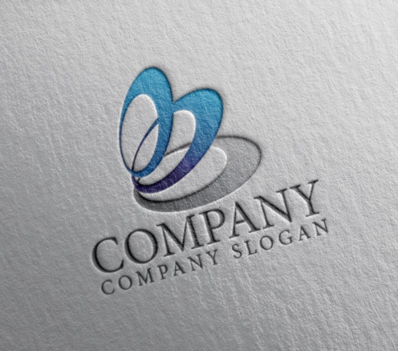 画像2: 連続・楕円・グラデーション・ロゴ・マークデザイン431 (2)